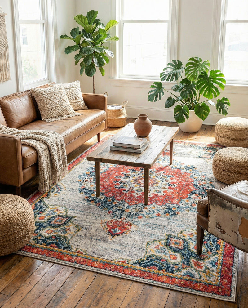 Brighton Terrace Collection Area Rug - Hove (Ivory) Rectangle Ivory  lifestyle 31
