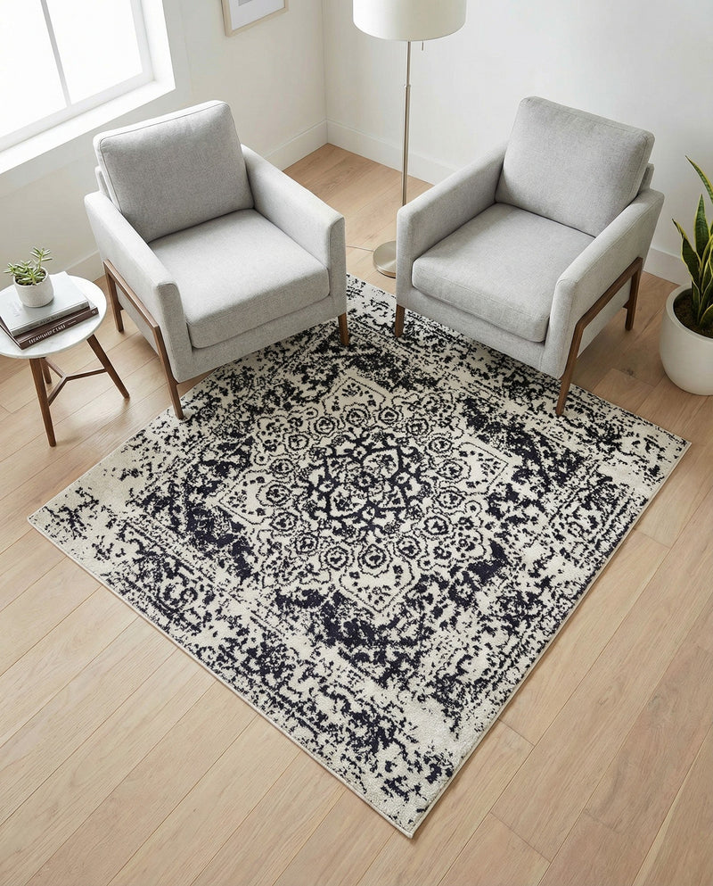 Georgetown Rugs Collection Area Rug - Dupont (Blue) Square Blue  lifestyle 56