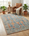 Seville Stripes Collection Area Rug -  Granada (Brick Red) Rectangle Brick Red  lifestyle 17