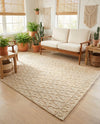 Savannah Weave Collection Area Rug - Serengeti Rectangle Ivory  lifestyle 13
