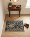 Tabriz Tapestries Collection Area Rug - Azerbaijan (Gray) Rectangle Gray  lifestyle 6