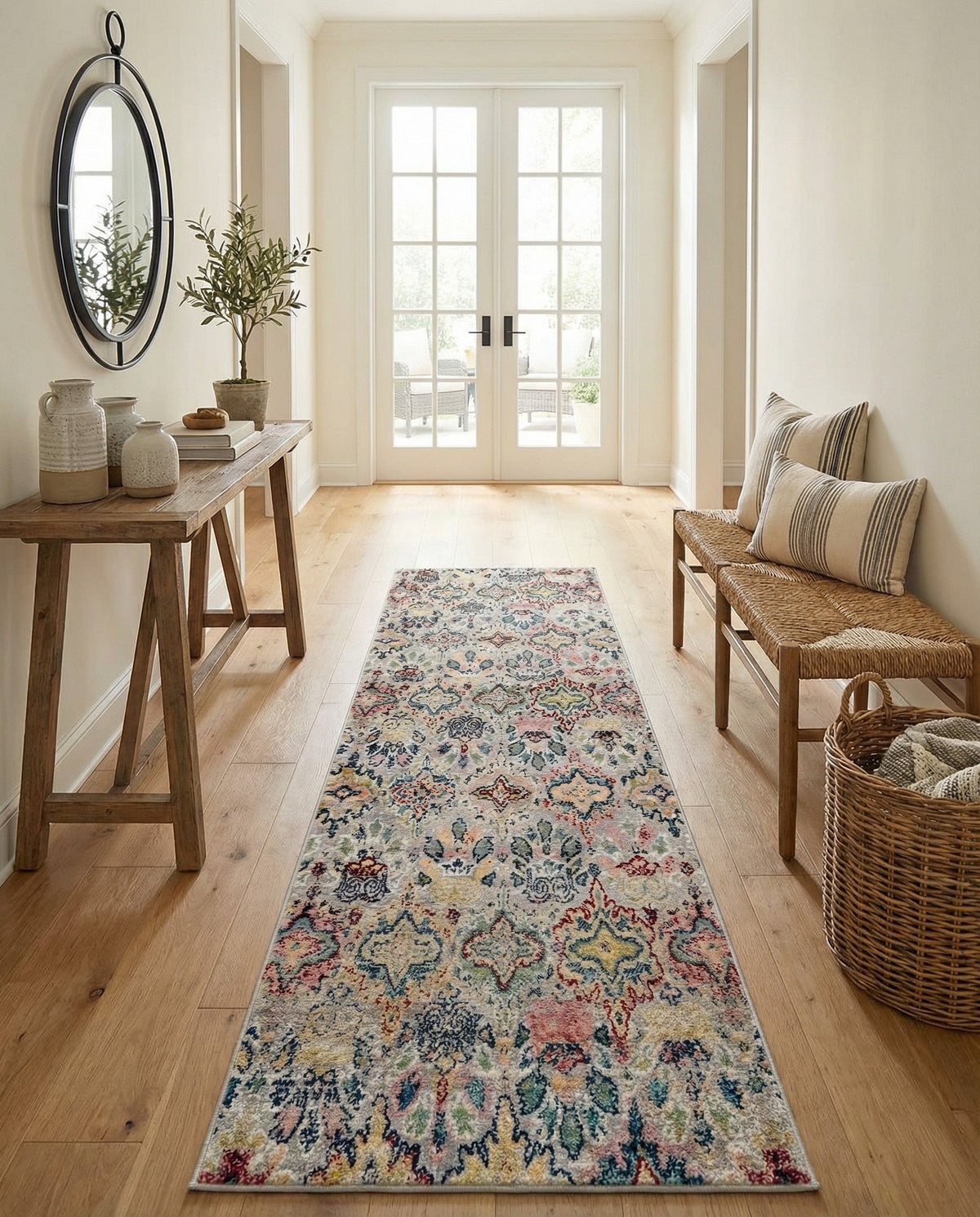 Savannah Elegance Collection Area Rug -  Forsyth Runner Multi  lifestyle 150
