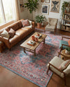 Zahara Oasis Collection Area Rug -  Fez Rectangle Blue  lifestyle 9