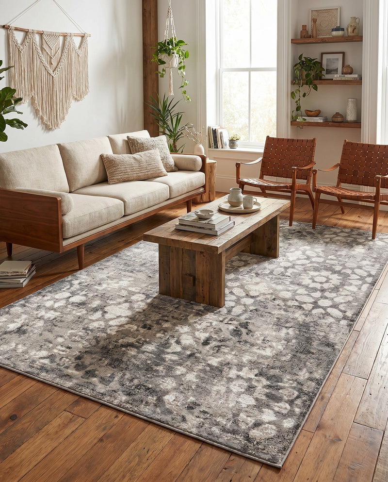 Riviera Elegance Collection Area Rug -  Vence Rectangle Dark Gray  lifestyle 42