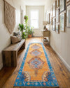 Heritage Elegance Collection Area Rug -  Winterthur (Orange) Runner Orange  lifestyle 64