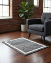 Studio Haven Collection Area Rug -  Alcove (Black) Rectangle Black  lifestyle 14