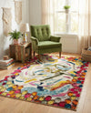 Colorburst Oasis Collection Area Rug -  Calypso Rectangle Multi  lifestyle 10