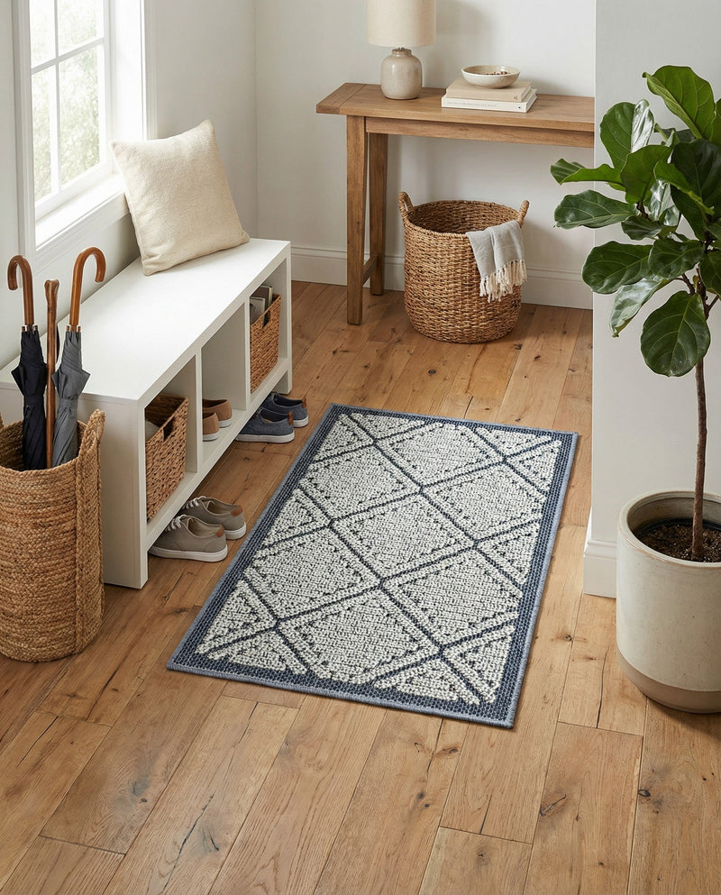 Savannah Pergola Collection Area Rug -  Eden Rectangle Navy Blue  lifestyle 11