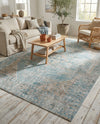 Coastal Haven Collection Area Rug -  Marina Rectangle Blue  lifestyle 56