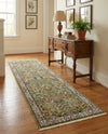Persian Elegance Collection Area Rug -  Kerman (Green) Runner Green  lifestyle 58