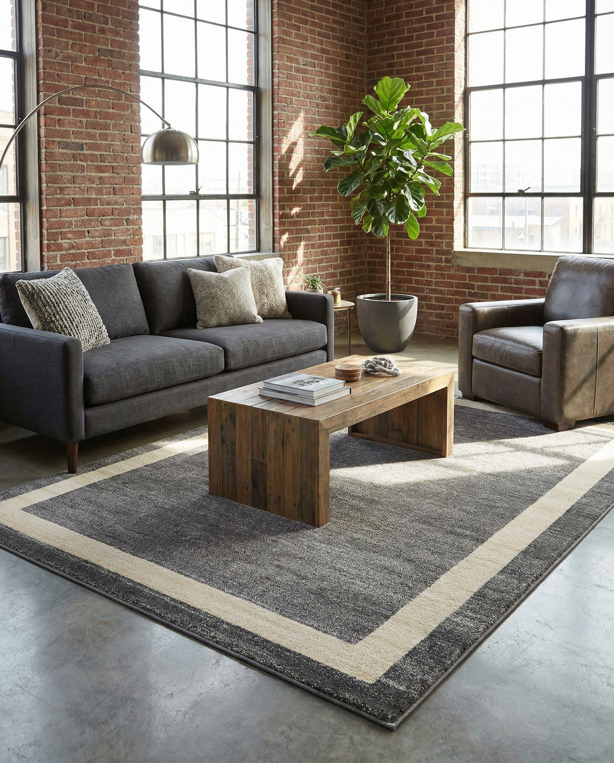 Studio Haven Collection Area Rug -  Alcove (Gray) Rectangle Gray  lifestyle 18