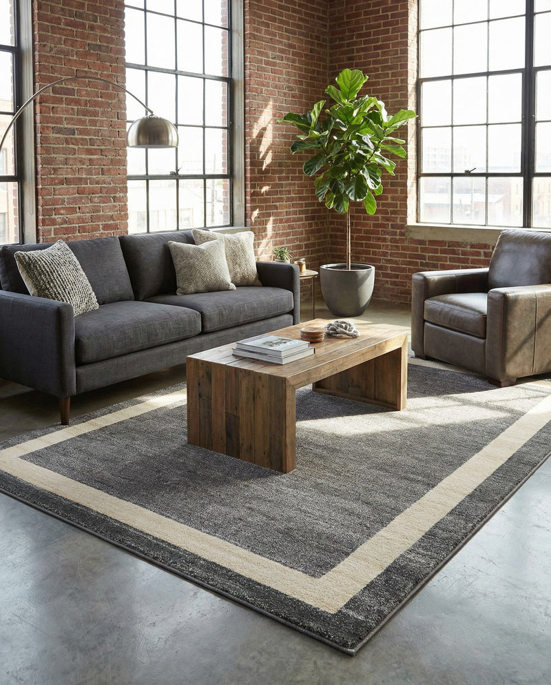 Studio Haven Collection Area Rug -  Alcove (Gray) Rectangle Gray  lifestyle 18