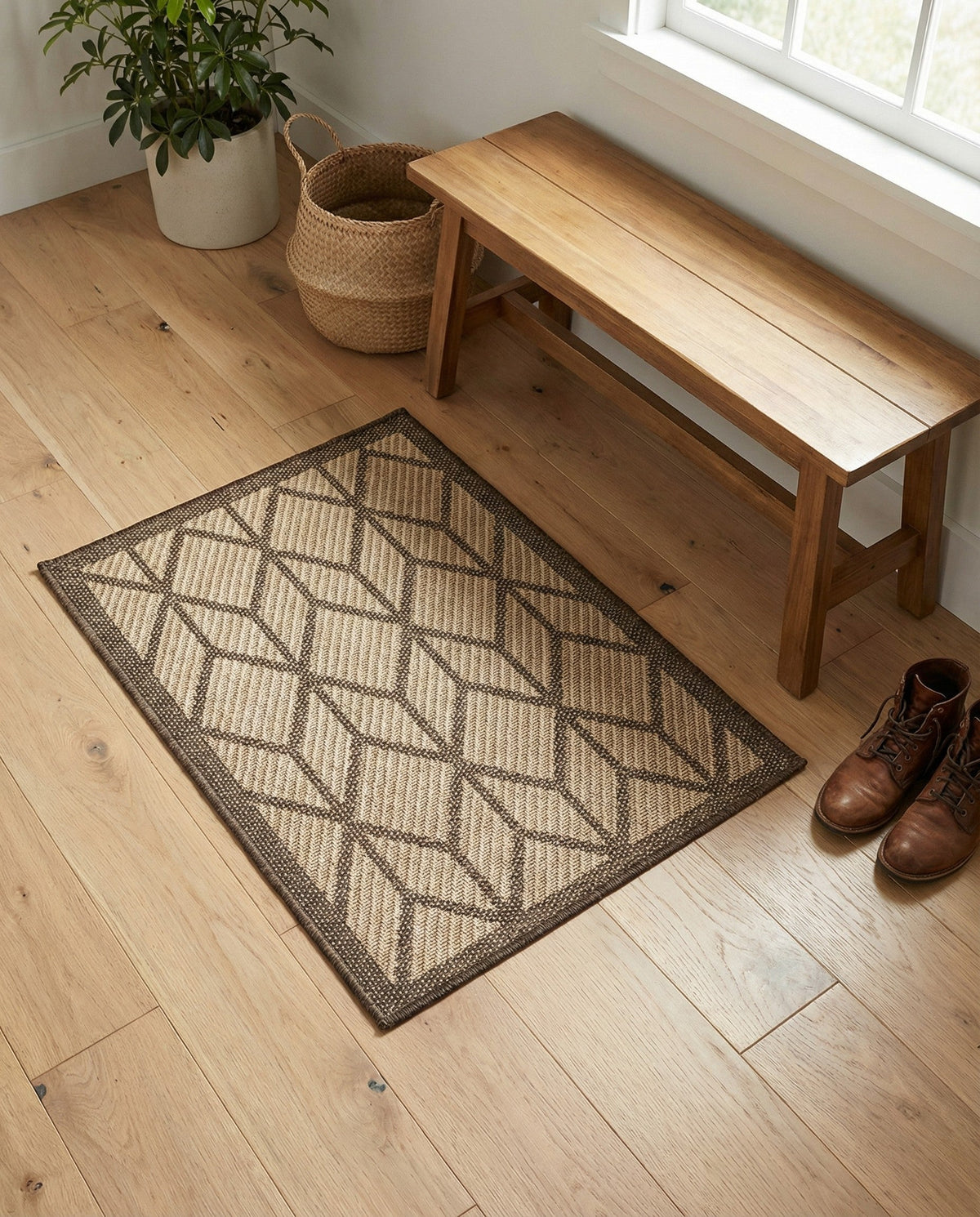 Sahara Sands Collection Area Rug -  Mut Rectangle Natural  lifestyle 3