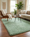 Eternal Plush Oasis Collection Area Rug -  Tranquility (Cyan) Rectangle Cyan  lifestyle 22