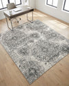 Riviera Elegance Collection Area Rug -  Monaco (Gray) Square Gray  lifestyle 77