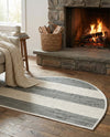 Tassel Trail Collection Area Rug - Pathway (Gray) Hearth Gray  lifestyle 72