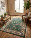 Casablanca Tapestry Collection Area Rug -  Marrakech (Emerald Green) Rectangle Emerald Green  lifestyle 8