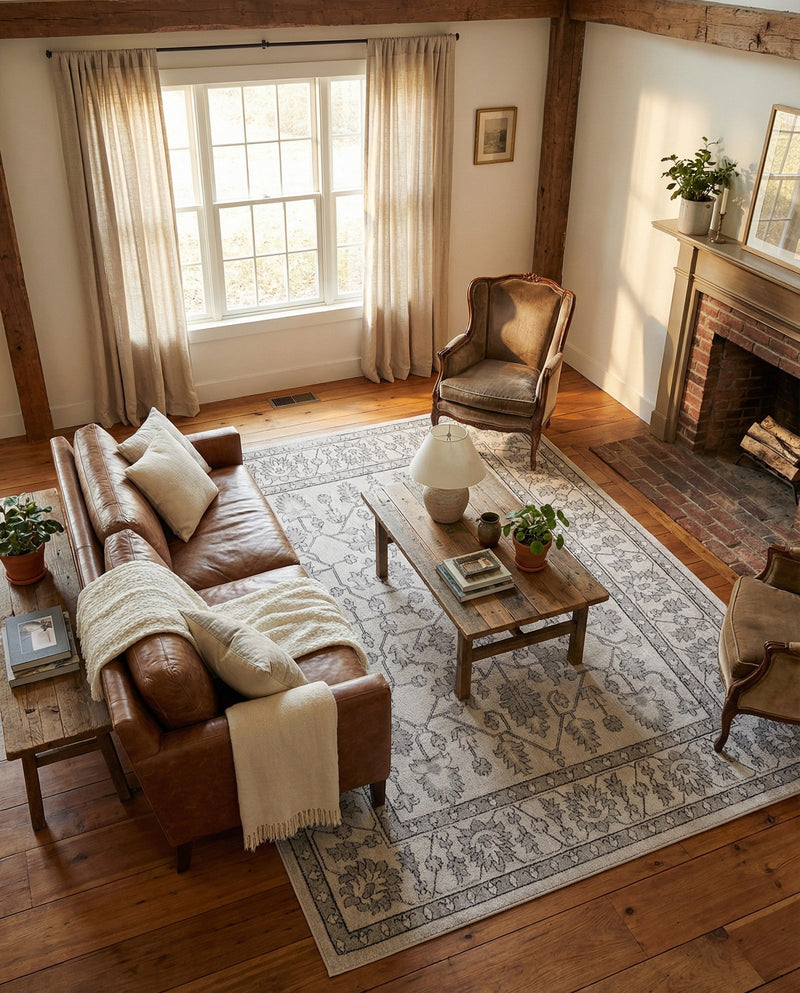 Heritage Harbor Collection Area Rug - Maritime Rectangle Ivory  lifestyle 19