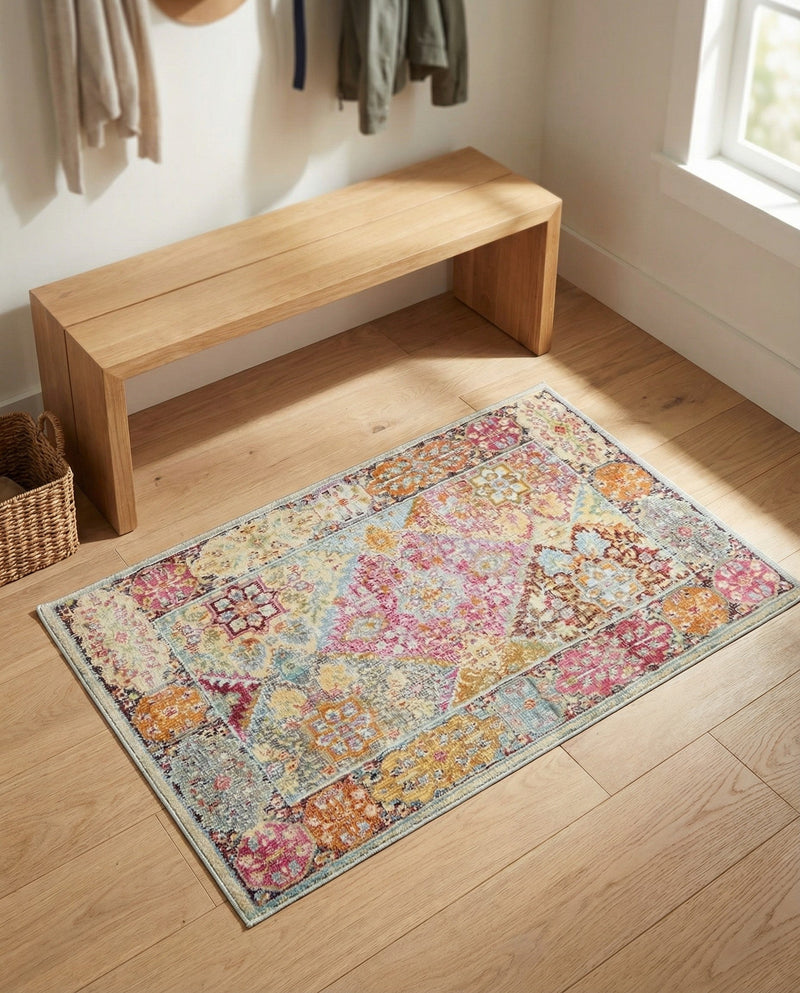 Caribbean Breeze Collection Area Rug -  Grenada Rectangle Multi  lifestyle 11
