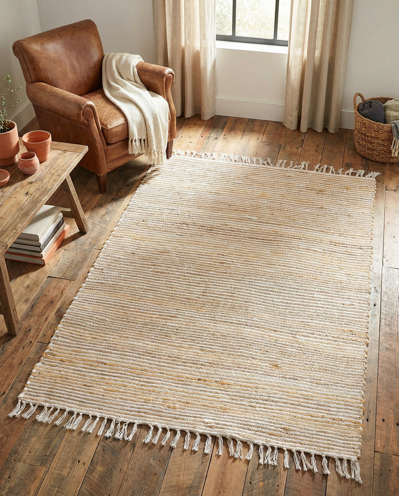 Osian Looms Collection Area Rug - Capri Rectangle Natural  lifestyle 30
