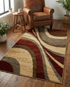 Bistro Lounge Collection Area Rug -  Frappe Rectangle Beige  lifestyle 25