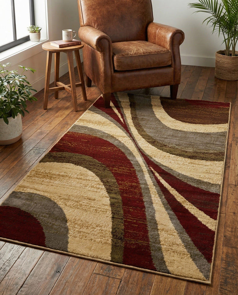 Bistro Lounge Collection Area Rug -  Frappe Rectangle Beige  lifestyle 25