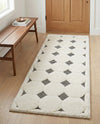 Monochrome Collection Area Rug -  Quartz Runner Black and White  lifestyle 51