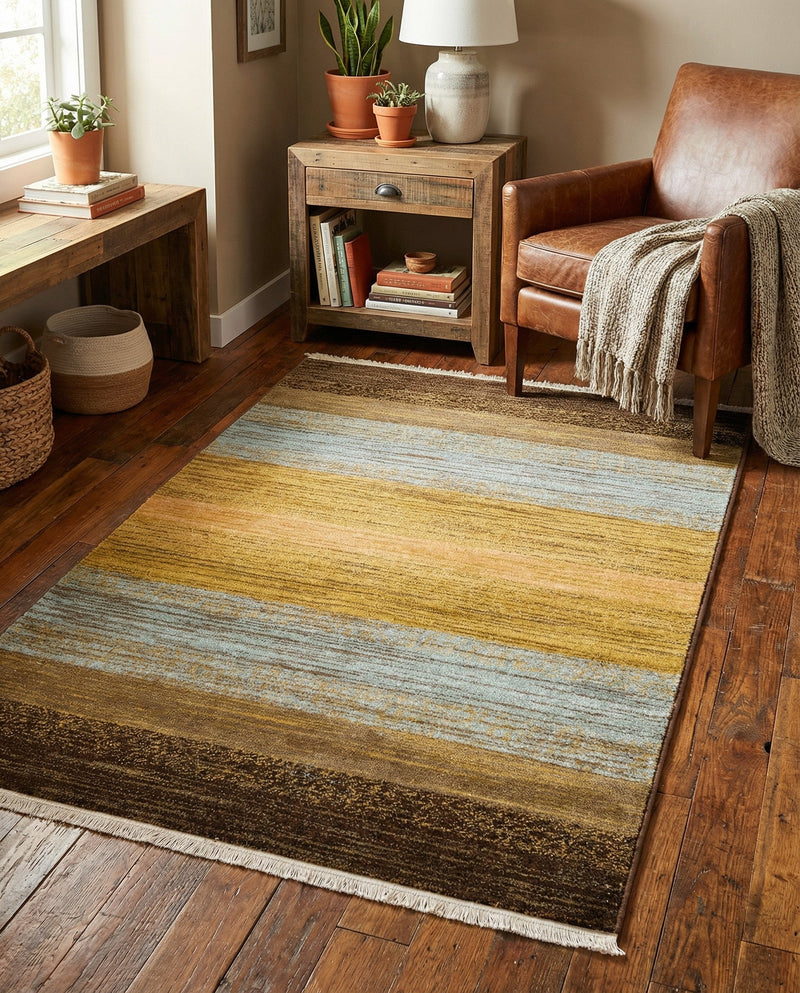 Zagros Oasis Collection Area Rug -  Mehran Rectangle Multi  lifestyle 21