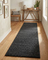 Solid Shag Seaside Collection Area Rug - Azure Cove (Charcoal) Runner Charcoal  lifestyle 45
