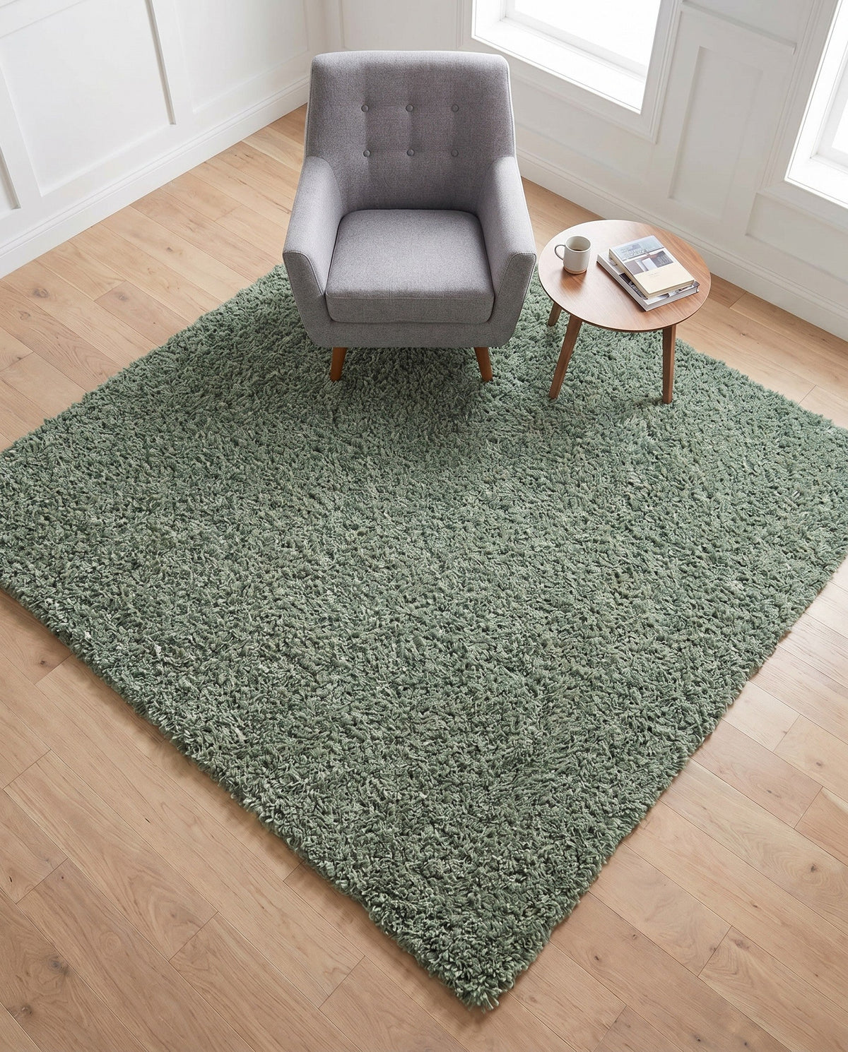 Alpine Plush Collection Area Rug -  Cortina (Sage) Square Sage  lifestyle 80