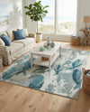 Sorrento Shores Collection Area Rug -  Praiano Rectangle Light Blue  lifestyle 7