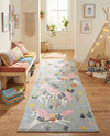 Wonder Tykes Collection Area Rug -  Hued Runner Gray  lifestyle 43