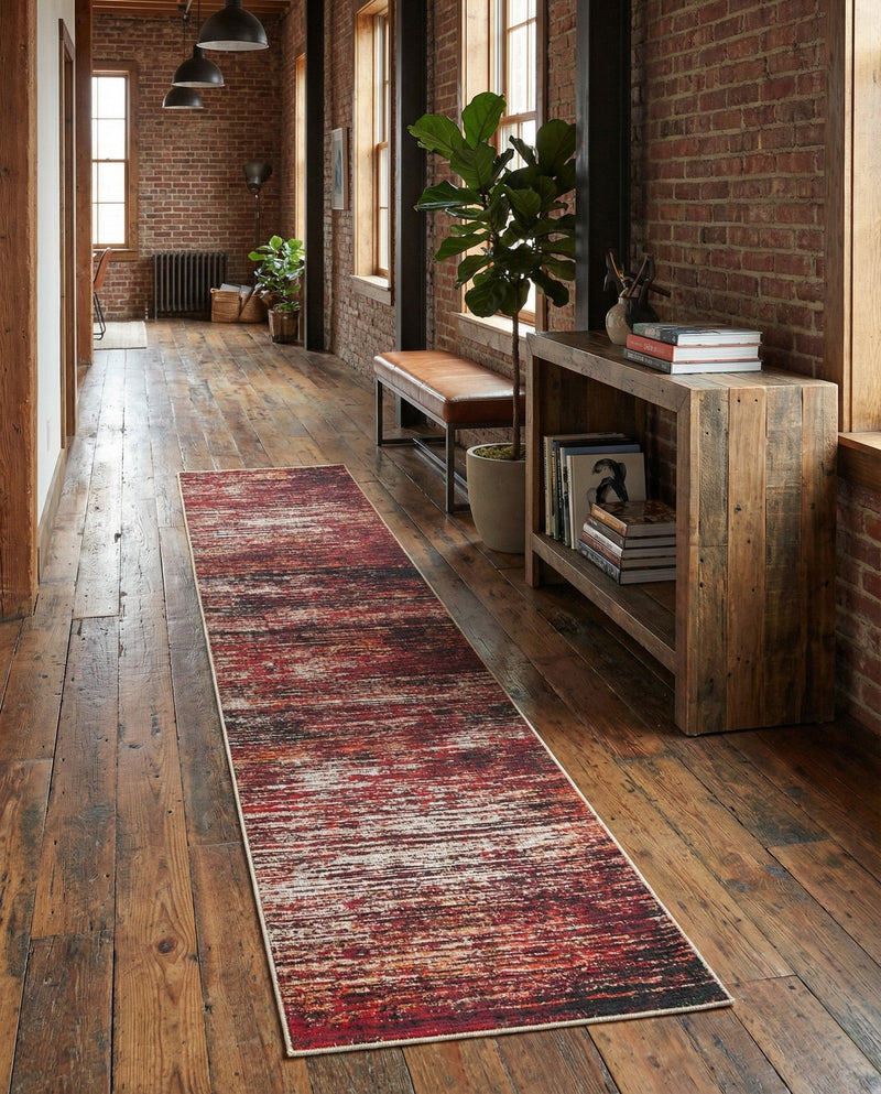 Sahara Essence Collection Area Rug - Oasis (Rust Red) Runner Rust Red  lifestyle 76