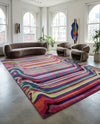 Chromatic Oasis Collection Area Rug -  Dapple Rectangle Multi  lifestyle 14