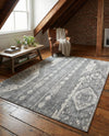 Cascade Range Collection Area Rug - Hood (Gray) Rectangle Gray  lifestyle 30