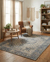 Savannah Threads Collection Area Rug - Charleston Rectangle Blue  lifestyle 21