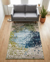 Marrakesh Elegance Collection Area Rug -  Boujad Rectangle Blue  lifestyle 30