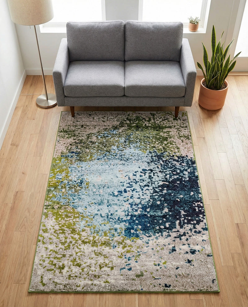 Marrakesh Elegance Collection Area Rug -  Boujad Rectangle Blue  lifestyle 30