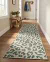 Savannah Escape Collection Area Rug -  Amazon (Teal) Runner Teal  lifestyle 32