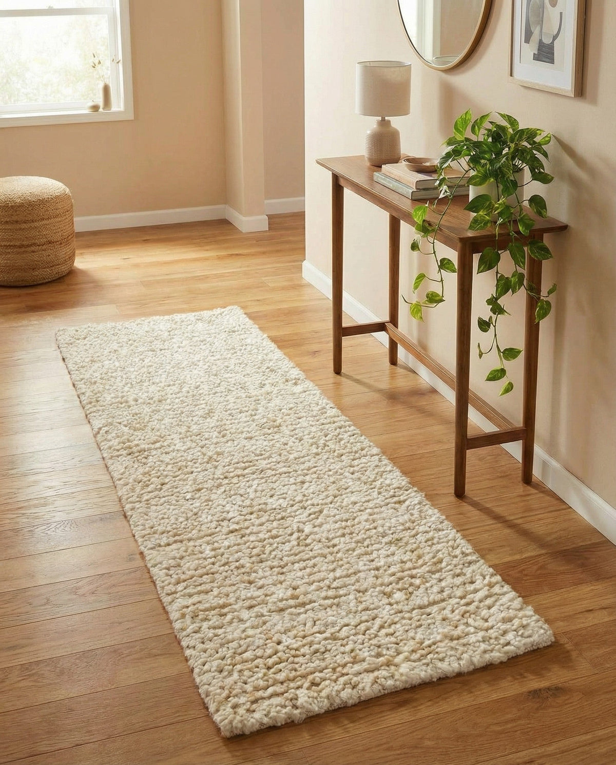 Wellington Luxe Shag Collection Area Rug - Kapiti Runner Moroccan Ivory  lifestyle 121