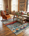 Colorburst Oasis Collection Area Rug -  Lagoon Rectangle Multi  lifestyle 6
