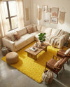 Plush Oasis Collection Area Rug - Serenity (Tuscan Sun Yellow) Rectangle Tuscan Sun Yellow  lifestyle 25