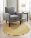 Urban Terrace Collection Area Rug -  Chelsea (Yellow) Round Yellow  lifestyle 51