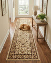 Jaipur Elegance Collection Area Rug -  Nahargarh (Cream) Runner Cream  lifestyle 45