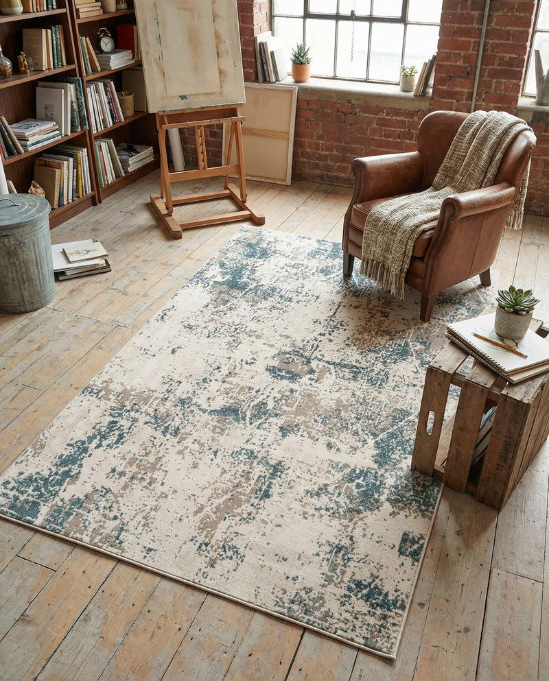 Gobi Sands Collection Area Rug -  Shapotou Rectangle Beige  lifestyle 8