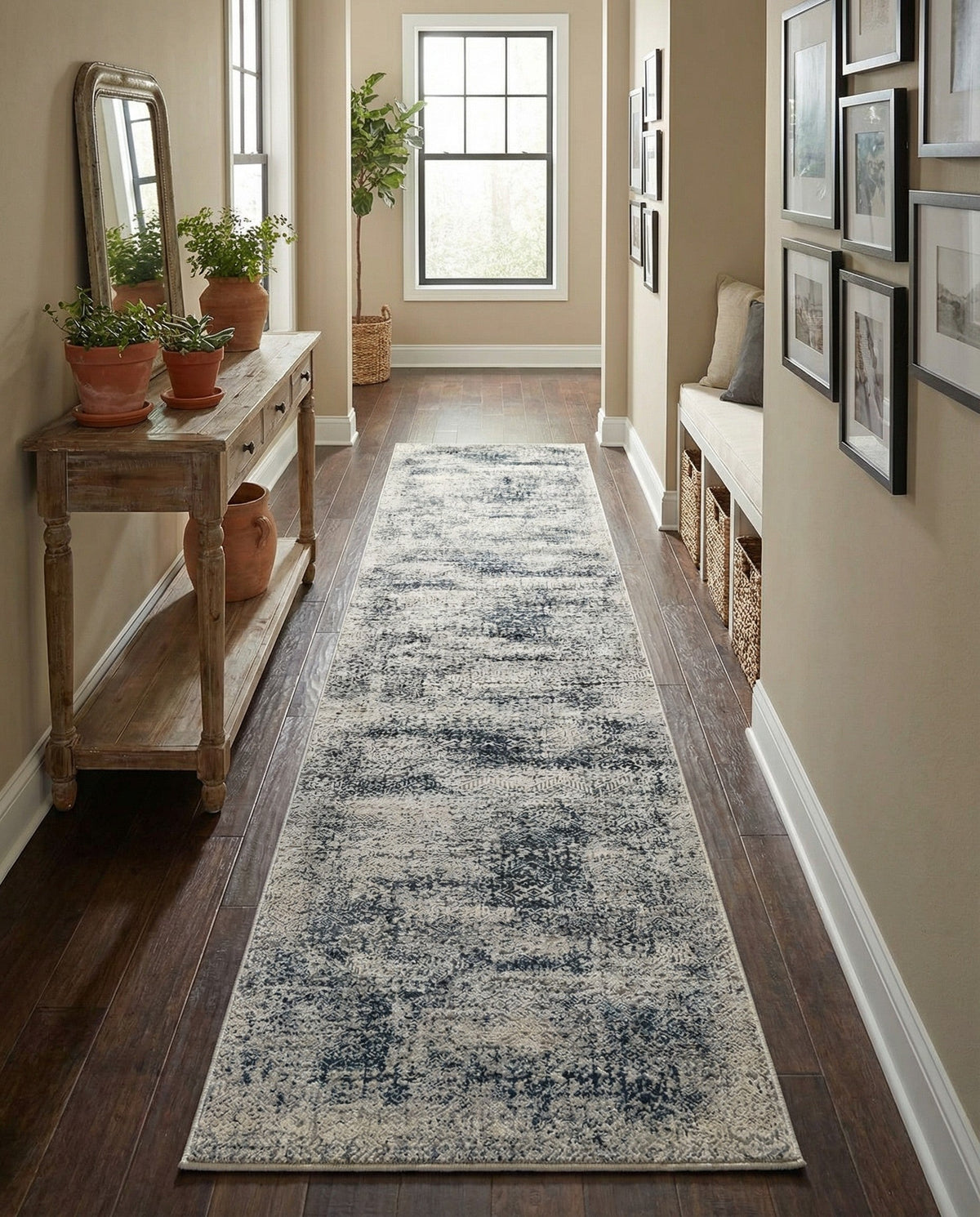 Bloomsbury Elegance Collection Area Rug -  Pimlico Runner Blue  lifestyle 141