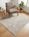 Seville Stripes Collection Area Rug -  Cordoba (Gray) Square Gray  lifestyle 30