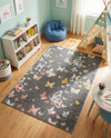 Wonder Tykes Collection Area Rug -  Carnival Rectangle Charcoal Gray  lifestyle 10
