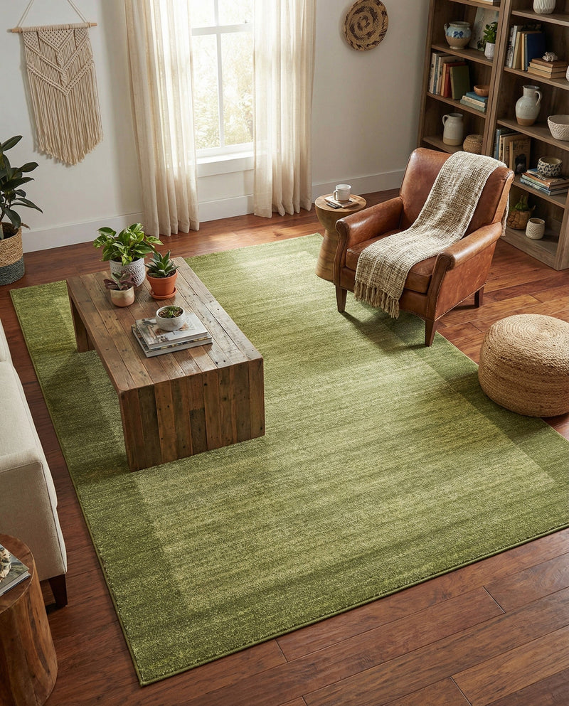 Studio Haven Collection Area Rug -  Conservatory (Light Green) Rectangle Light Green  lifestyle 24