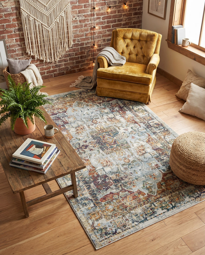 Savannah Soiree Collection Area Rug -  Everglade (Ivory) Rectangle Ivory  lifestyle 8